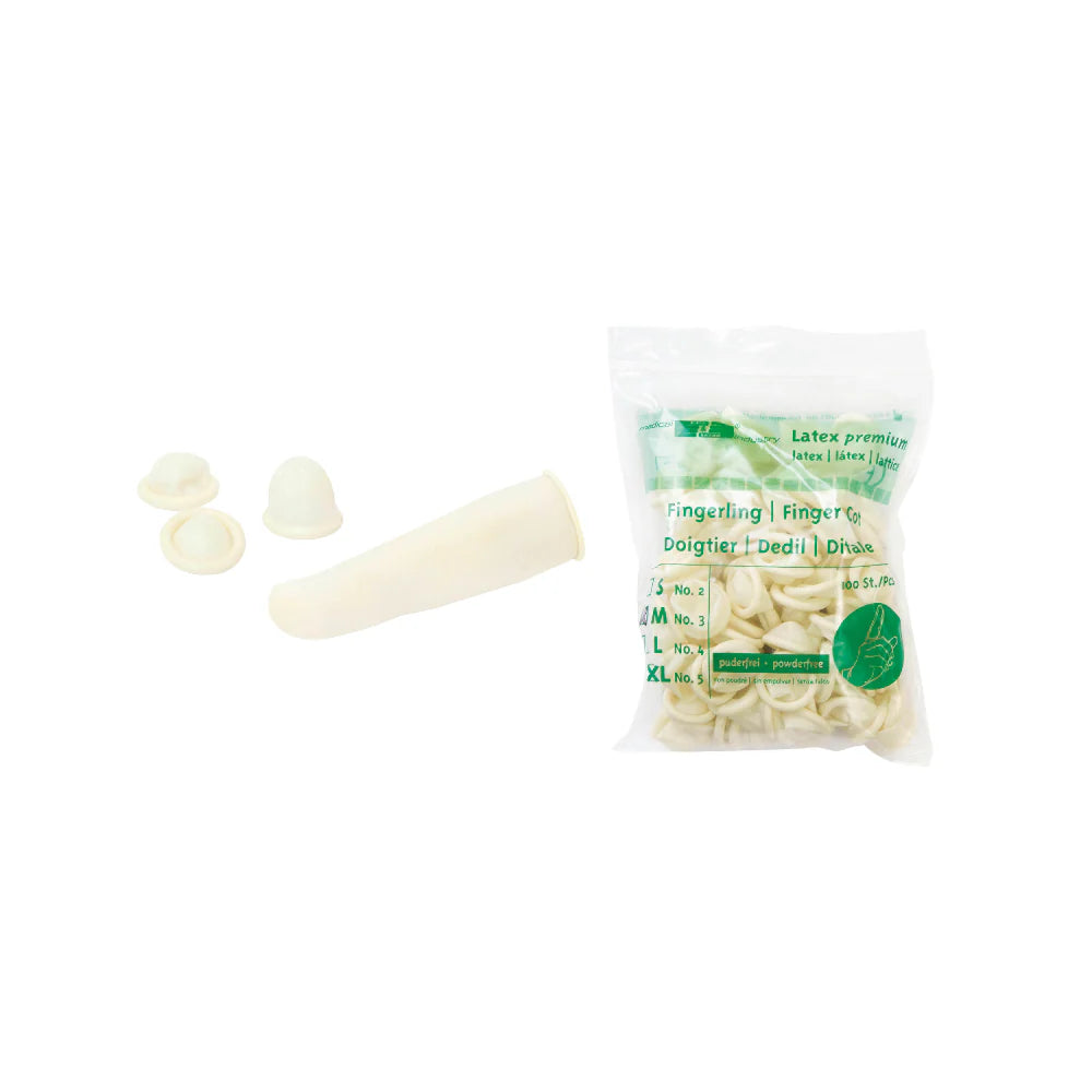 100 Stück Meditrade Fingerlinge aus Latex