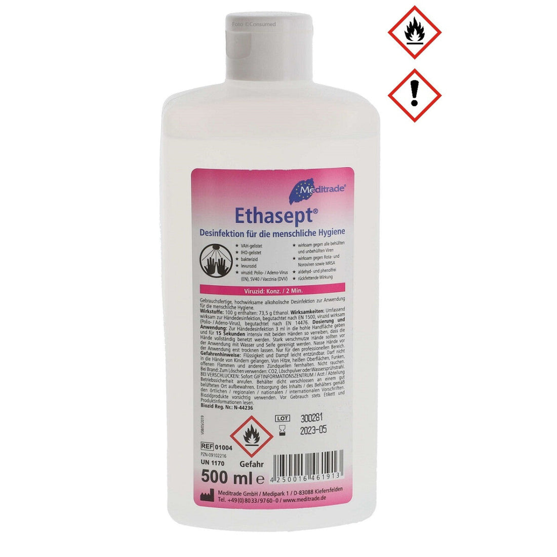 Händedesinfektionsmittel 500 ml