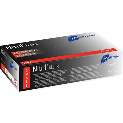 Meditrade® Einmalhandschuhe Nitril® schwarz – 100 St.