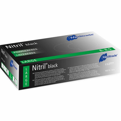 Meditrade® Einmalhandschuhe Nitril® schwarz – 100 St.