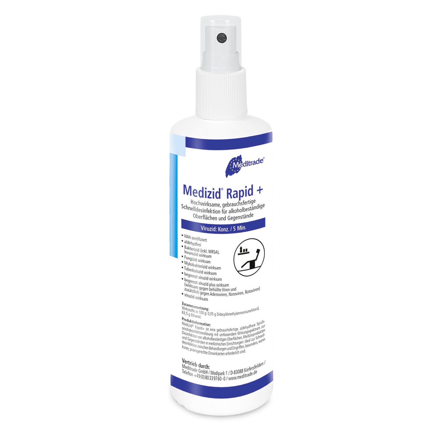 Meditrade Medizid® Rapid+ Flächendesinfektionspray 250 ml