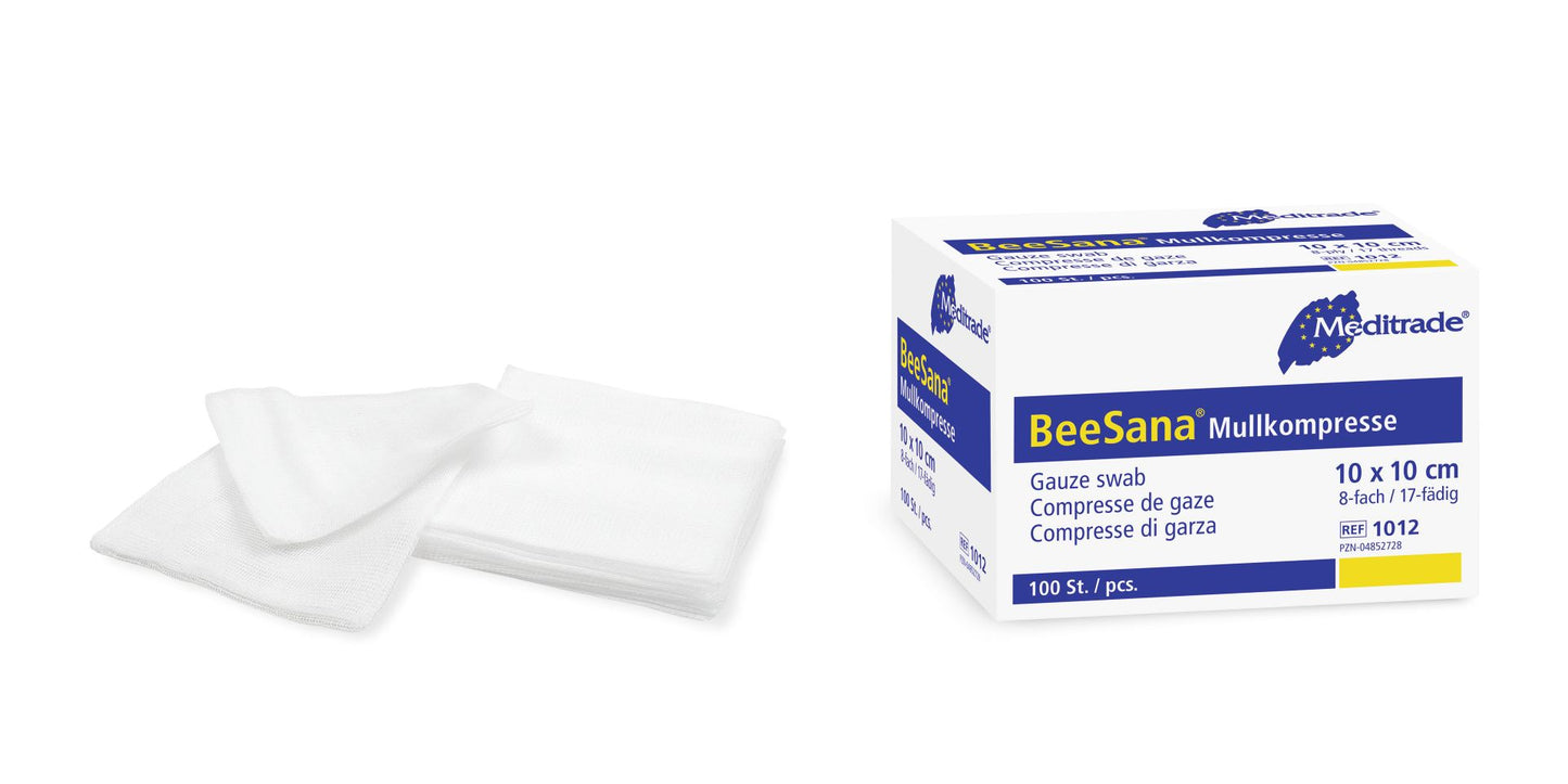 BeeSana® Mullkompressen 12-fach - steril (25x2 Stück)