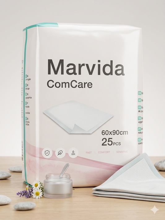 Marvida ComCare - Bettschutzeinlagen 60x90 cm aus Zellulose Papier