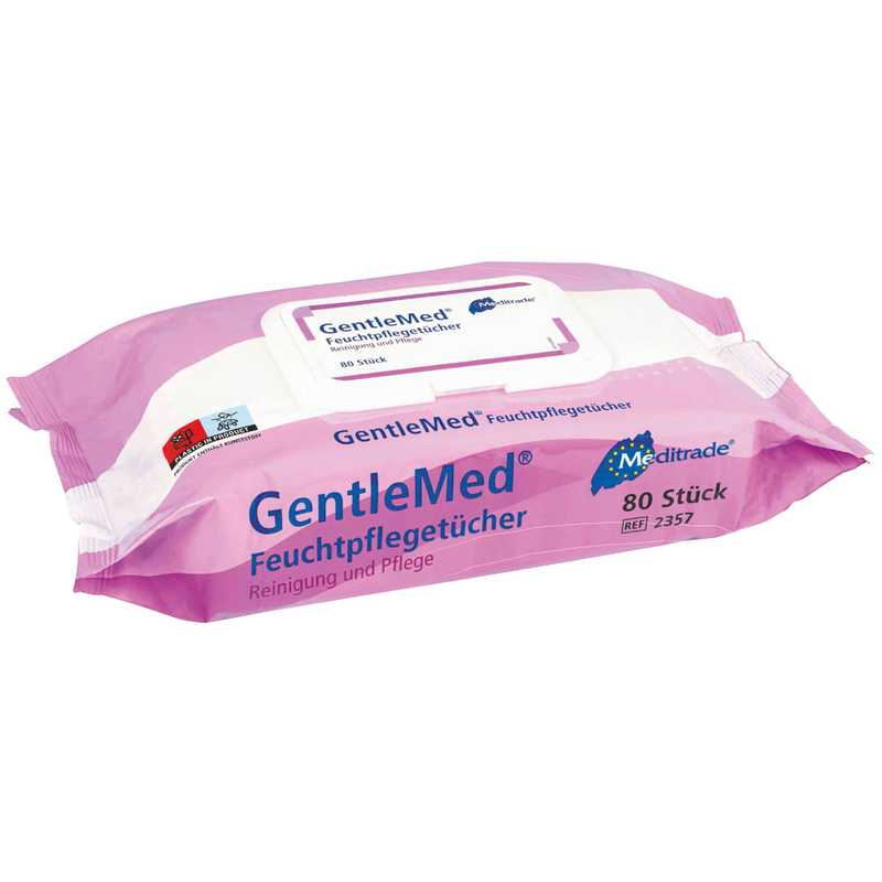 Meditrade Feuchtpflegetücher, Packung mit 80 Stück