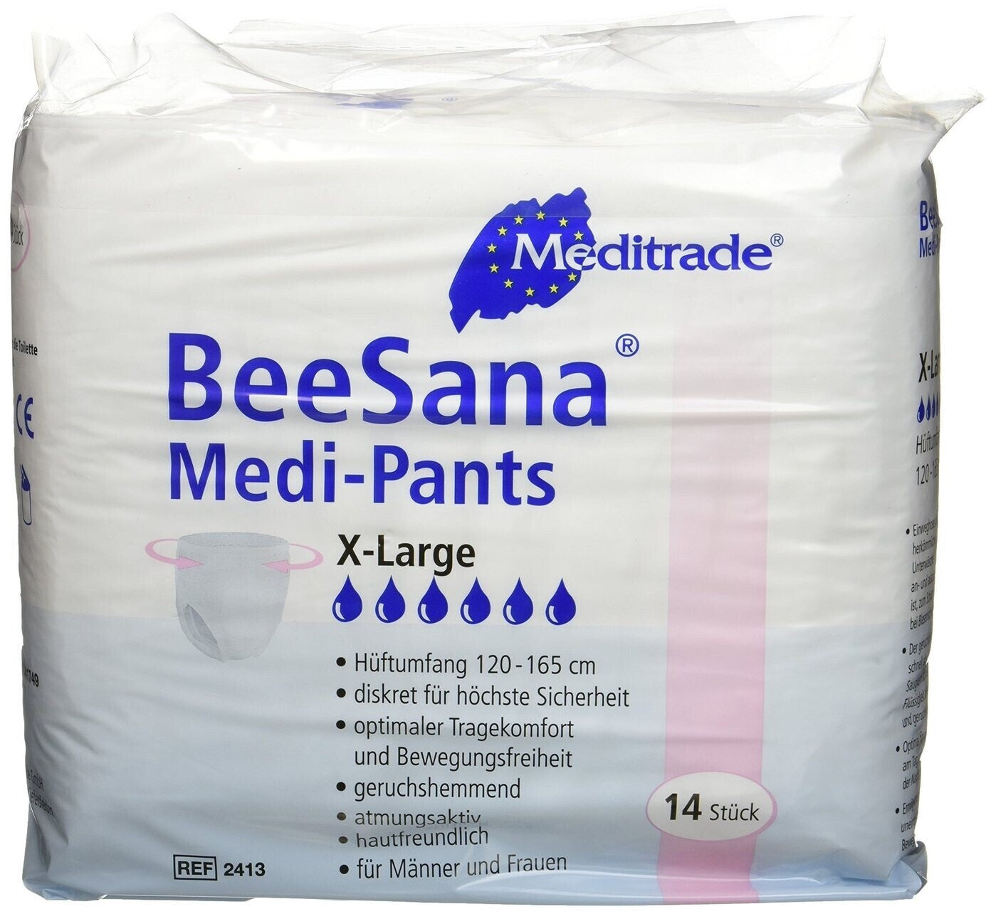Meditrade BeeSana Medi-Pants Diskrete Einweghose Inkontinenzhöschen